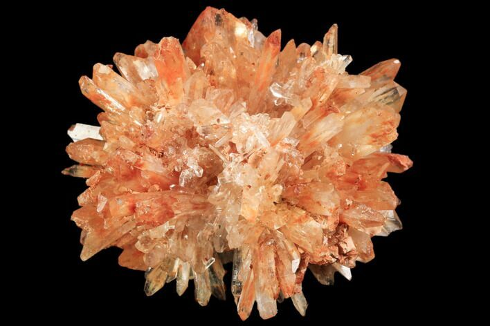 Orange Creedite Crystal Cluster - Durango, Mexico #84202